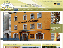Tablet Screenshot of gasthof-bayerwald.de